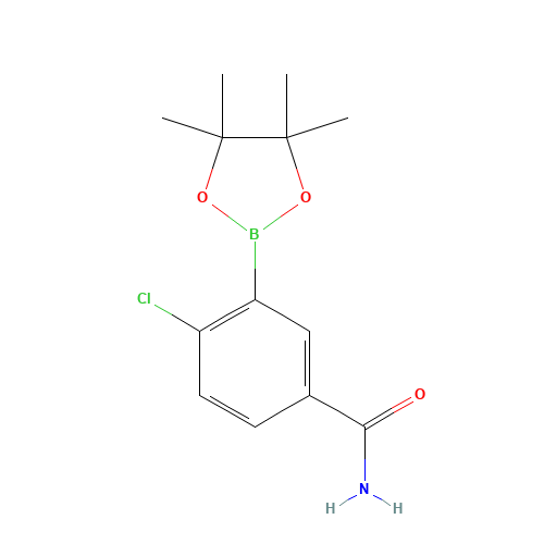 4-chloro-3-(4,4,5,5-tetramethyl-1,3,2-dioxaborolan-2-yl)benzamide (CAS: 1242422-55-4) - Related Chemical Product