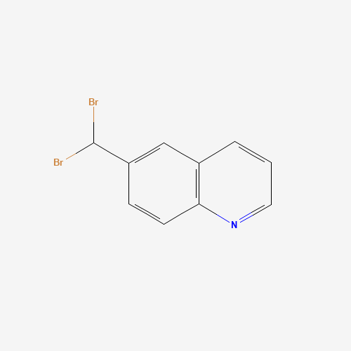 6-(dibromomethyl)quinoline (CAS: 872264-38-5) - Chemical Structure and Molecular Formula 