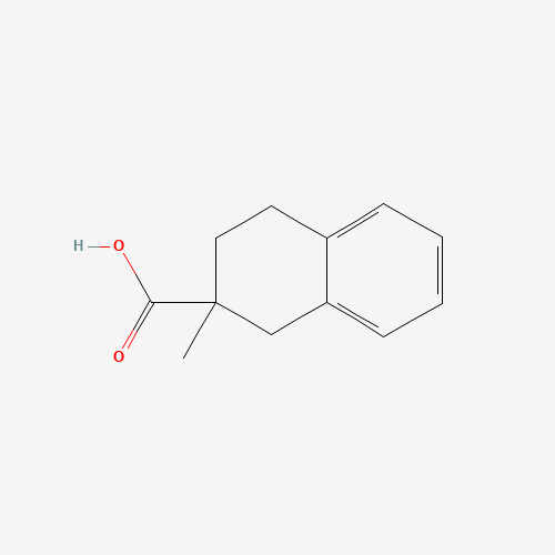 2-methyl-3,4-dihydro-1H-naphthalene-2-carboxylic acid (CAS: 70335-56-7) - Chemical Structure and Molecular Formula 