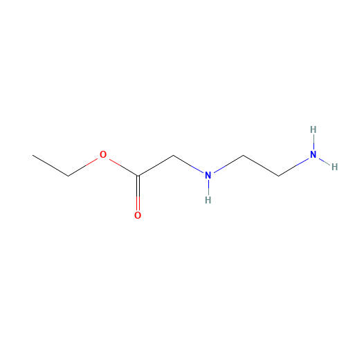ethyl 2-(2-aminoethylamino)acetate (CAS: 24123-13-5) - Chemical Structure and Molecular Formula 