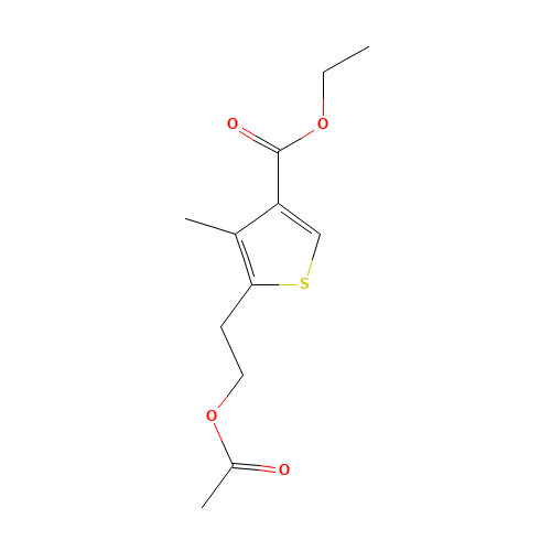 ethyl 5-(2-acetyloxyethyl)-4-methylthiophene-3-carboxylate (CAS: 19156-47-9) - Related Chemical Product