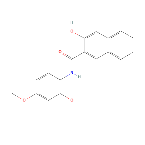 N-(2,4-dimethoxyphenyl)-3-hydroxynaphthalene-2-carboxamide (CAS: 2672-77-7) - Related Chemical Product