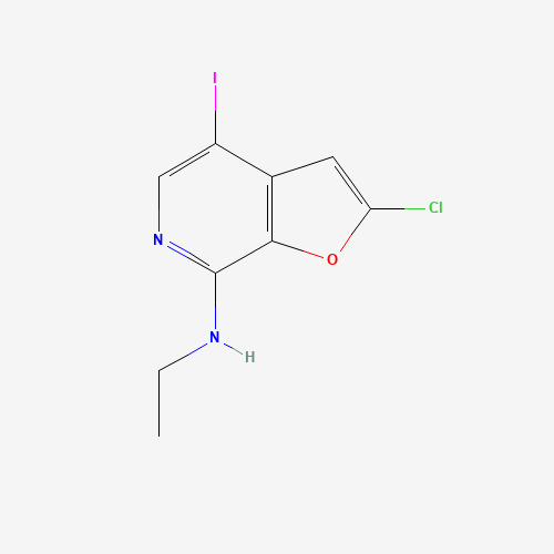 2-chloro-N-ethyl-4-iodofuro[2,3-c]pyridin-7-amine (CAS: 1326713-80-7) - Related Chemical Product