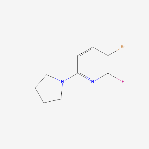 3-bromo-2-fluoro-6-pyrrolidin-1-ylpyridine (CAS: 1228666-43-0) - Related Chemical Product