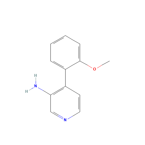 4-(2-methoxyphenyl)pyridin-3-amine (CAS: 146141-01-7) - Chemical Structure and Molecular Formula 