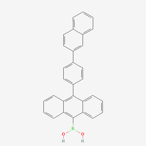 [10-(4-naphthalen-2-ylphenyl)anthracen-9-yl]boronic acid (CAS: 853945-48-9) - Related Chemical Product