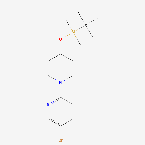 [1-(5-bromopyridin-2-yl)piperidin-4-yl]oxy-tert-butyl-dimethylsilane (CAS: 1020658-61-0) - Related Chemical Product