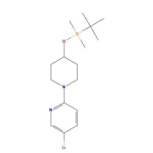 [1-(5-bromopyridin-2-yl)piperidin-4-yl]oxy-tert-butyl-dimethylsilane (CAS: 1020658-61-0) - Related Chemical Product