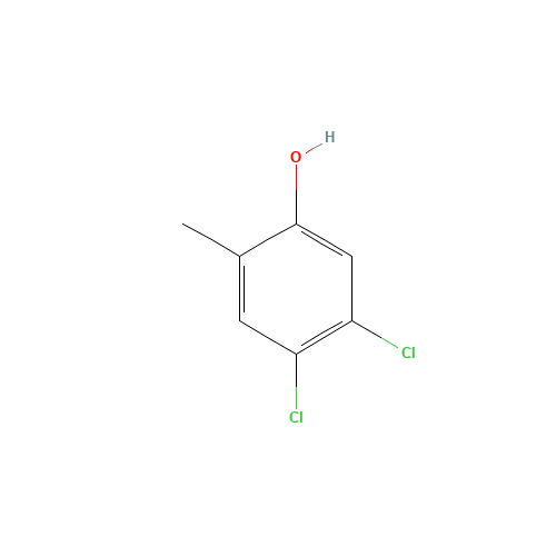 4,5-dichloro-2-methylphenol (CAS: 52780-67-3) - Chemical Structure and Molecular Formula 