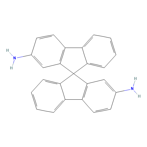 9,9'-spirobi[fluorene]-2,2'-diamine (CAS: 67665-45-6) - Chemical Structure and Molecular Formula 