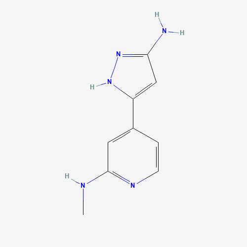 4-(3-amino-1H-pyrazol-5-yl)-N-methylpyridin-2-amine (CAS: 1240522-25-1) - Related Chemical Product