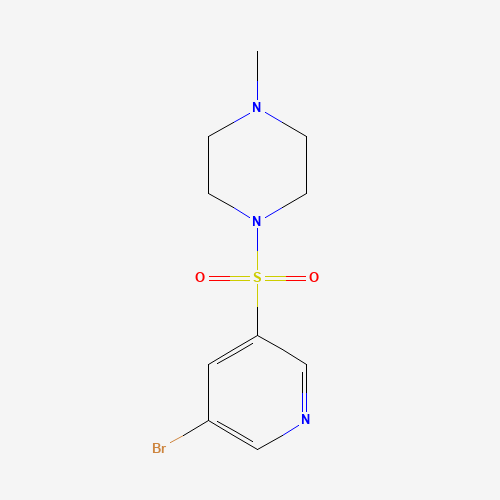 1-(5-bromopyridin-3-yl)sulfonyl-4-methylpiperazine (CAS: 1007212-08-9) - Chemical Structure and Molecular Formula 