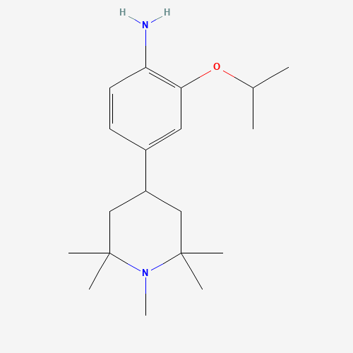 4-(1,2,2,6,6-pentamethylpiperidin-4-yl)-2-propan-2-yloxyaniline (CAS: 1462951-43-4) - Related Chemical Product