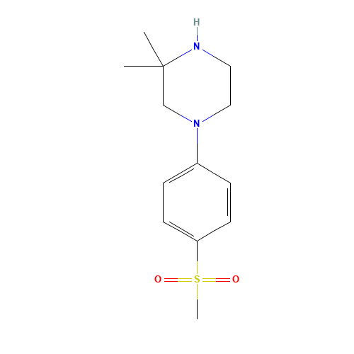 3,3-dimethyl-1-(4-methylsulfonylphenyl)piperazine (CAS: 1095538-51-4) - Related Chemical Product