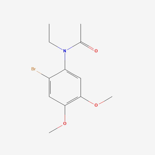 N-[2-(2-bromo-4,5-dimethoxyphenyl)ethyl]acetamide (CAS: 74064-26-9) - Chemical Structure and Molecular Formula 