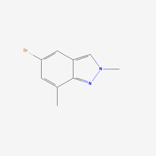 5-bromo-2,7-dimethylindazole (CAS: 1146637-10-6) - Chemical Structure and Molecular Formula 