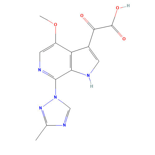 2-[4-methoxy-7-(3-methyl-1,2,4-triazol-1-yl)-1H-pyrrolo[2,3-c]pyridin-3-yl]-2-oxoacetic acid (CAS: 676491-47-7) - Related Chemical Product