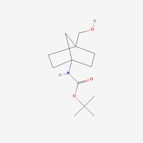 tert-butyl N-[1-(hydroxymethyl)-4-bicyclo[2.2.1]heptanyl]carbamate (CAS: 1417551-43-9) - Chemical Structure and Molecular Formula 