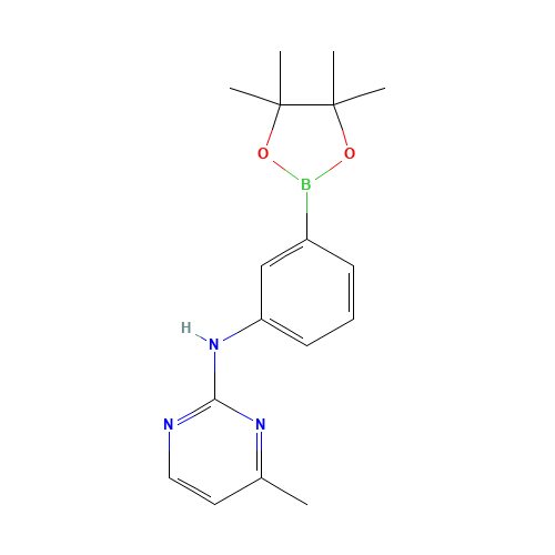 4-methyl-N-[3-(4,4,5,5-tetramethyl-1,3,2-dioxaborolan-2-yl)phenyl]pyrimidin-2-amine (CAS: 1312535-39-9) - Related Chemical Product