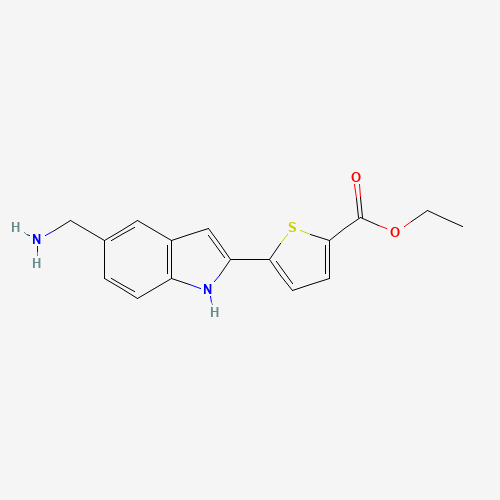 ethyl 5-[5-(aminomethyl)-1H-indol-2-yl]thiophene-2-carboxylate (CAS: 1137643-52-7) - Related Chemical Product