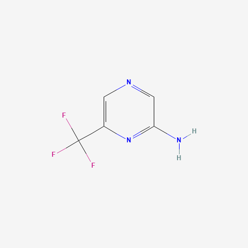 6-(trifluoromethyl)pyrazin-2-amine (CAS: 69816-35-9) - Chemical Structure and Molecular Formula 