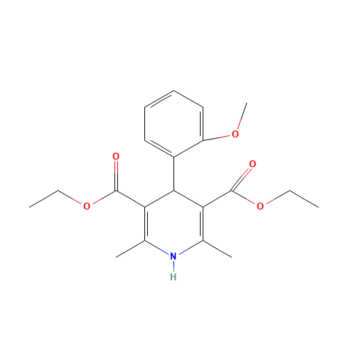 diethyl 4-(2-methoxyphenyl)-2,6-dimethyl-1,4-dihydropyridine-3,5-dicarboxylate (CAS: 42972-42-9) - Related Chemical Product
