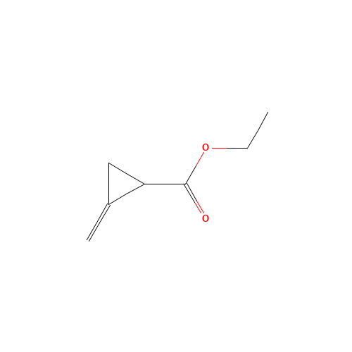 ethyl 2-methylidenecyclopropane-1-carboxylate (CAS: 18941-94-1) - Chemical Structure and Molecular Formula 