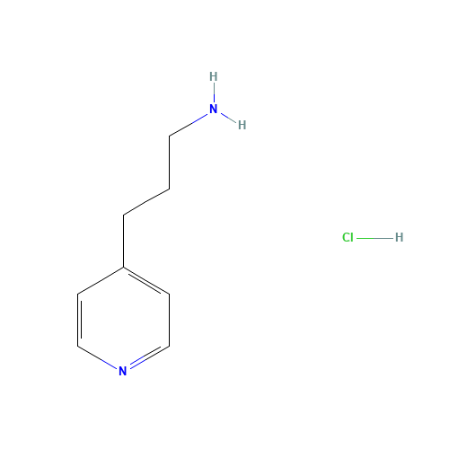 3-pyridin-4-ylpropan-1-amine;hydrochloride (CAS: 84359-20-6) - Chemical Structure and Molecular Formula 