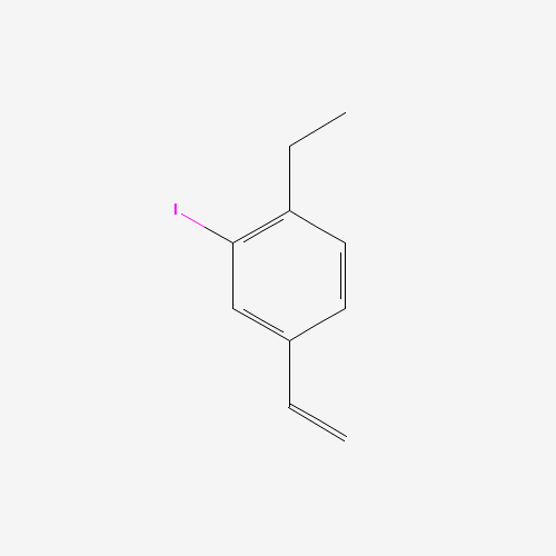 4-ethenyl-1-ethyl-2-iodobenzene (CAS: 1374134-29-8) - Chemical Structure and Molecular Formula 
