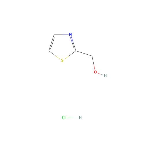1,3-thiazol-2-ylmethanol;hydrochloride (CAS: 23784-95-4) - Chemical Structure and Molecular Formula 