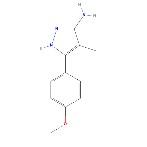 5-(4-methoxyphenyl)-4-methyl-1H-pyrazol-3-amine (CAS: 948883-41-8) - Related Chemical Product