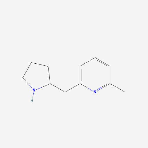 2-methyl-6-(pyrrolidin-2-ylmethyl)pyridine (CAS: 524674-47-3) - Chemical Structure and Molecular Formula 