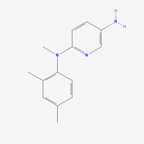 2-N-(2,4-dimethylphenyl)-2-N-methylpyridine-2,5-diamine (CAS: 224187-14-8) - Chemical Structure and Molecular Formula 