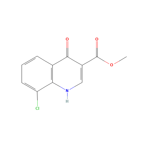 methyl 8-chloro-4-oxo-1H-quinoline-3-carboxylate (CAS: 942227-33-0) - Chemical Structure and Molecular Formula 
