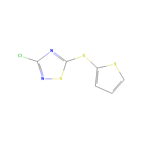 3-chloro-5-thiophen-2-ylsulfanyl-1,2,4-thiadiazole (CAS: 98816-24-1) - Related Chemical Product