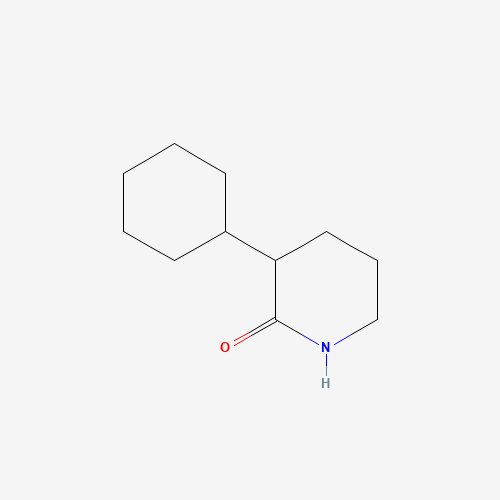 3-cyclohexylpiperidin-2-one (CAS: 50549-23-0) - Chemical Structure and Molecular Formula 