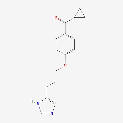 cyclopropyl-[4-[3-(1H-imidazol-5-yl)propoxy]phenyl]methanone (CAS: 184025-18-1) - Related Chemical Product