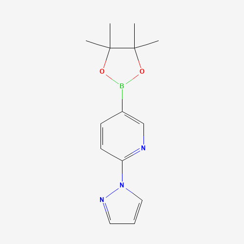 2-pyrazol-1-yl-5-(4,4,5,5-tetramethyl-1,3,2-dioxaborolan-2-yl)pyridine (CAS: 1218791-02-6) - Related Chemical Product