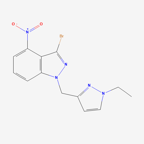 3-bromo-1-[(1-ethylpyrazol-3-yl)methyl]-4-nitroindazole (CAS: 1313410-15-9) - Related Chemical Product