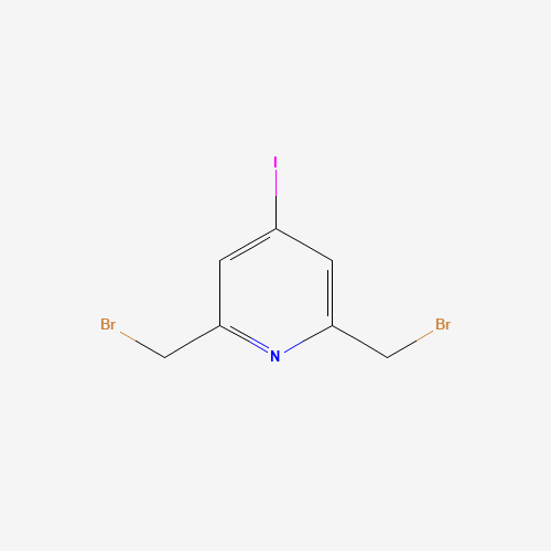 2,6-bis(bromomethyl)-4-iodopyridine (CAS: 106967-33-3) - Chemical Structure and Molecular Formula 