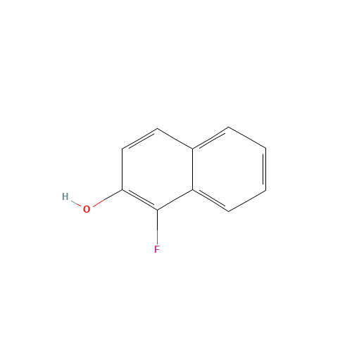 1-fluoronaphthalen-2-ol (CAS: 51417-63-1) - Chemical Structure and Molecular Formula 
