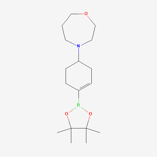 4-[4-(4,4,5,5-tetramethyl-1,3,2-dioxaborolan-2-yl)cyclohex-3-en-1-yl]-1,4-oxazepane (CAS: 1046793-60-5) - Related Chemical Product