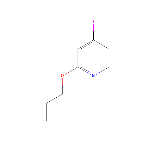4-iodo-2-propoxypyridine (CAS: 1363437-61-9) - Chemical Structure and Molecular Formula 