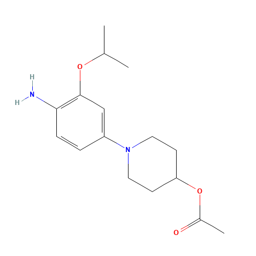 [1-(4-amino-3-propan-2-yloxyphenyl)piperidin-4-yl] acetate (CAS: 1462950-74-8) - Related Chemical Product