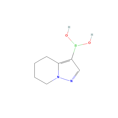 4,5,6,7-tetrahydropyrazolo[1,5-a]pyridin-3-ylboronic acid (CAS: 1346526-59-7) - Chemical Structure and Molecular Formula 