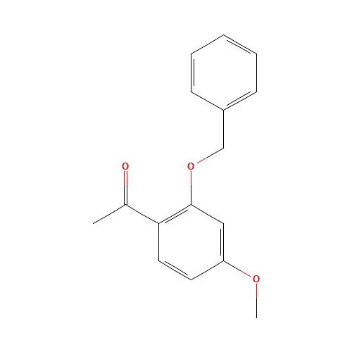 1-(4-methoxy-2-phenylmethoxyphenyl)ethanone (CAS: 52249-86-2) - Chemical Structure and Molecular Formula 