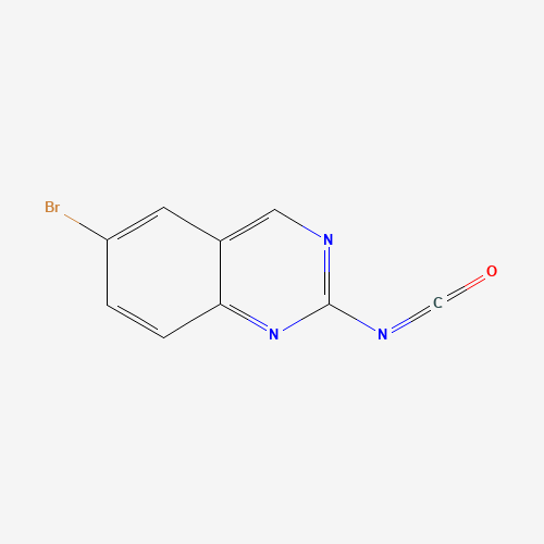 6-bromo-2-isocyanatoquinazoline (CAS: 1434140-98-3) - Chemical Structure and Molecular Formula 
