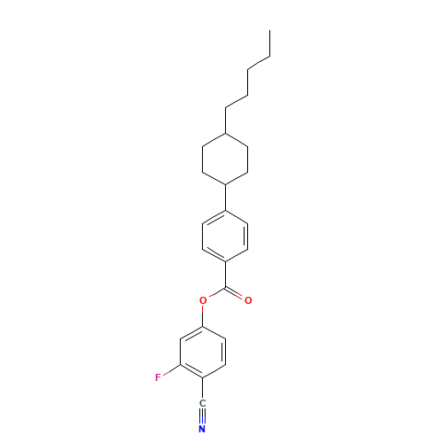 (4-cyano-3-fluorophenyl) 4-(4-pentylcyclohexyl)benzoate (CAS: 92118-84-8) - Related Chemical Product