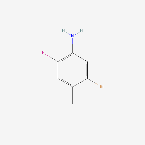 5-bromo-2-fluoro-4-methylaniline (CAS: 945244-29-1) - Chemical Structure and Molecular Formula 