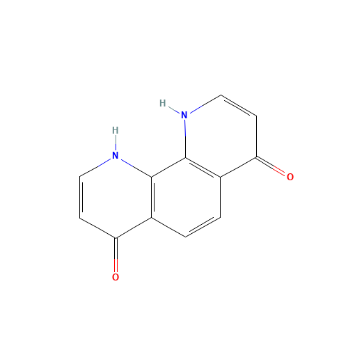 1,10-dihydro-1,10-phenanthroline-4,7-dione (CAS: 3922-40-5) - Chemical Structure and Molecular Formula 
